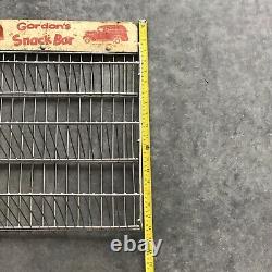 Rare 2 Car Antique Vintage Store Display Rack Gordon's Snack Advertisement