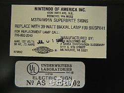 Rare Authentic & Geninue Lighted Nintendo Sign Store Display