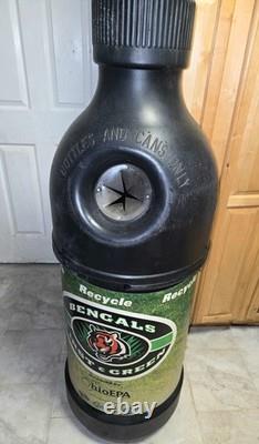 Rare Bengals Football Recycle Bin Store Display OhioEPA Collectible Man Cave
