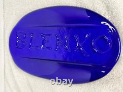 Rare Blenko Cobalt Blue Store Dealer Sign 11