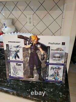 Rare Final Fantasy VII Saga Frontier Playstation Store Display Standee Sign