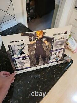 Rare Final Fantasy VII Saga Frontier Playstation Store Display Standee Sign