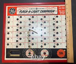 Rare General Electric STORE DISPLAY FLASHLIGHT CAMPAIGN 60 CHANCES TO WIN