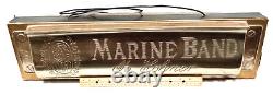 Rare Harmonica M Hohner Marine Band Vintage 24 Store Advertising Display Model