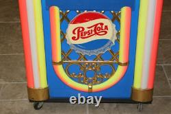 Rare Large Vintage 1991 Pepsi Cola Juke Box Cooler Store Display Soda Pop Sign