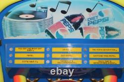 Rare Large Vintage 1991 Pepsi Cola Juke Box Cooler Store Display Soda Pop Sign