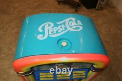 Rare Large Vintage 1991 Pepsi Cola Juke Box Cooler Store Display Soda Pop Sign