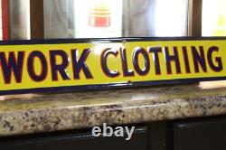 Rare Lee Work Clothing Store Display Dealer Sign Wear Denim Overalls Gas Oil