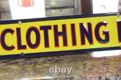 Rare Lee Work Clothing Store Display Dealer Sign Wear Denim Overalls Gas Oil