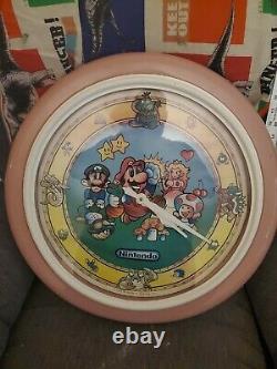 Rare Nintendo NES Vintage Clock Store Display Sign Super Mario Bros. 2 Game