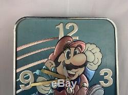Rare Nintendo NES Vintage Clock Store Display Sign Super Mario Bros. 2 Tested