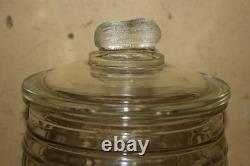 Rare Original 1930's Planters Peanuts Glass Store Display Nuts Candy Jar Sign