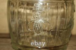 Rare Original 1930's Planters Peanuts Glass Store Display Nuts Candy Jar Sign