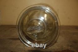 Rare Original 1930's Planters Peanuts Glass Store Display Nuts Candy Jar Sign