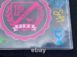 Rare Pink By Victoria Secret Store Display Plexiglass Dog University Sign A