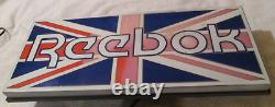 Rare Reebok Shoes Light Up Store Advertising Display Sign Works