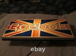 Rare Reebok Shoes Light Up Store Advertising Display Sign Works