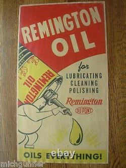 Rare Remington Dupont Oil Poster Store Display Window Display