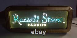 Rare Russell Stover Candies Color Changing Motion Lighted Store Display Sign