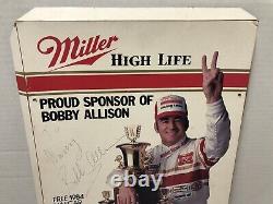 Rare SIGNED 1983 MILLER High Life BOBBY ALLISON Nascar Champion STORE DISPLAY