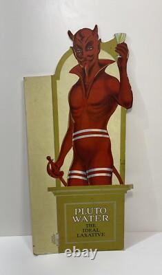 Rare Set Antique Vtg Pluto Water Lithograph Cardboard Signs Store Displays 25
