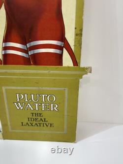 Rare Set Antique Vtg Pluto Water Lithograph Cardboard Signs Store Displays 25