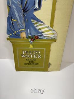 Rare Set Antique Vtg Pluto Water Lithograph Cardboard Signs Store Displays 25