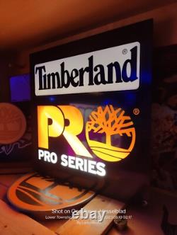 Rare Timberland Store Sign-Lights Up With Switch
