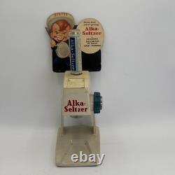 Rare Vintage 1950's Alka-Seltzer Single Dose Dispenser Grinder Original Sign