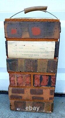 Rare Vintage 1966 Salesman Sample Washington Brick Company Display Sign Masonry