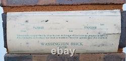 Rare Vintage 1966 Salesman Sample Washington Brick Company Display Sign Masonry