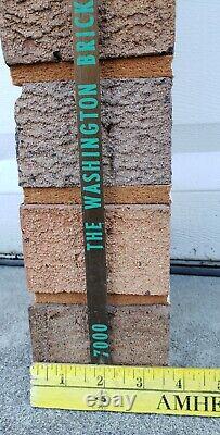 Rare Vintage 1966 Salesman Sample Washington Brick Company Display Sign Masonry