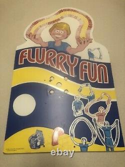 Rare! Vintage 1981 FLURRY FUN Slinky Type Advertising Sign Concept Engineering
