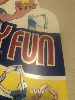 Rare! Vintage 1981 FLURRY FUN Slinky Type Advertising Sign Concept Engineering