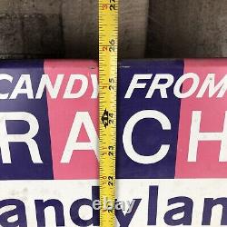 Rare Vintage Brach's Candyland Candy 30 Cents Store Display Sign Rack