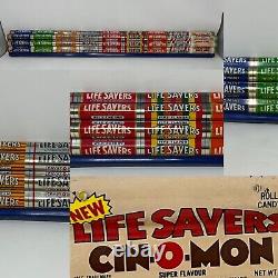 Rare Vintage CANADA Tin Lithograph LIFE SAVERS Candy Store DISPLAY Rack Signage