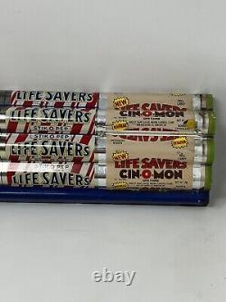 Rare Vintage CANADA Tin Lithograph LIFE SAVERS Candy Store DISPLAY Rack Signage