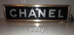 Rare Vintage CHANEL Store Display Light Up Sign 1950s