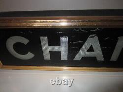 Rare Vintage CHANEL Store Display Light Up Sign 1950s