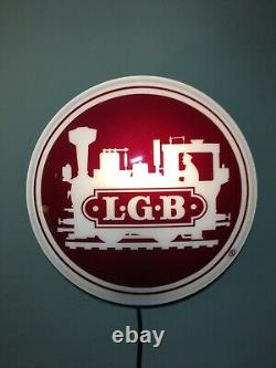 Rare Vintage LGB Store Display Electric 16 Lighted Sign Works Great