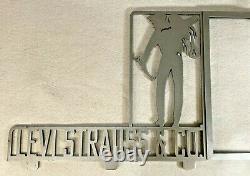 Rare Vintage Levi's LEVI STRAUSS & CO Store Display Steel Wall Mounted Sign