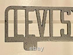 Rare Vintage Levi's LEVI STRAUSS & CO Store Display Steel Wall Mounted Sign