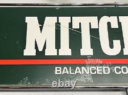 Rare Vintage Mitchell Reels Rod Metal Store Display Sign Stand Pegboard