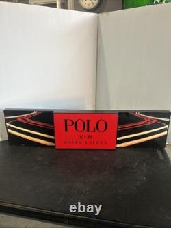 Rare Vintage Polo Red Ralph Lauren Store Display Sign 7 x 40 Adjustable