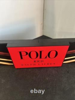 Rare Vintage Polo Red Ralph Lauren Store Display Sign 7 x 40 Adjustable