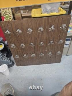 Rare Vintage Ray-O-Vac Batteries Metal Sign Store Display Wood Rack