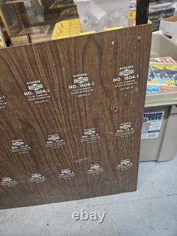 Rare Vintage Ray-O-Vac Batteries Metal Sign Store Display Wood Rack