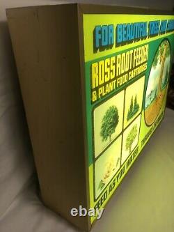 Rare! Vintage Ross Root Feeder Electric Light Advertising Display Sign