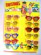 Rare Vintage Store Display of Flintstones Sunglasses, All Mint and Unused