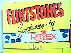 Rare Vintage Store Display of Flintstones Sunglasses, All Mint and Unused